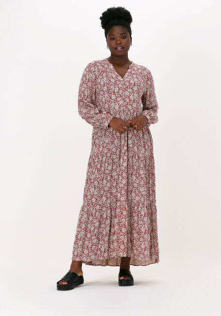 Rode BY-BAR Maxi jurk JULIA LUPINE DRESS - large