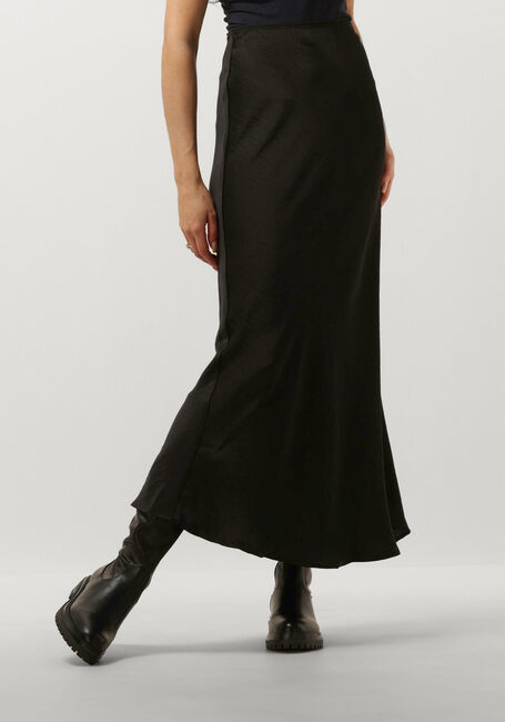 Zwarte NEO NOIR Maxirok VICKY HEAVY SATEEN SKIRT - large