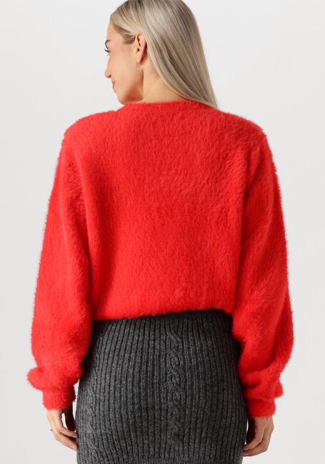 Rode ALIX THE LABEL Trui LADIES KNITTED MOHAIR LOOK - large
