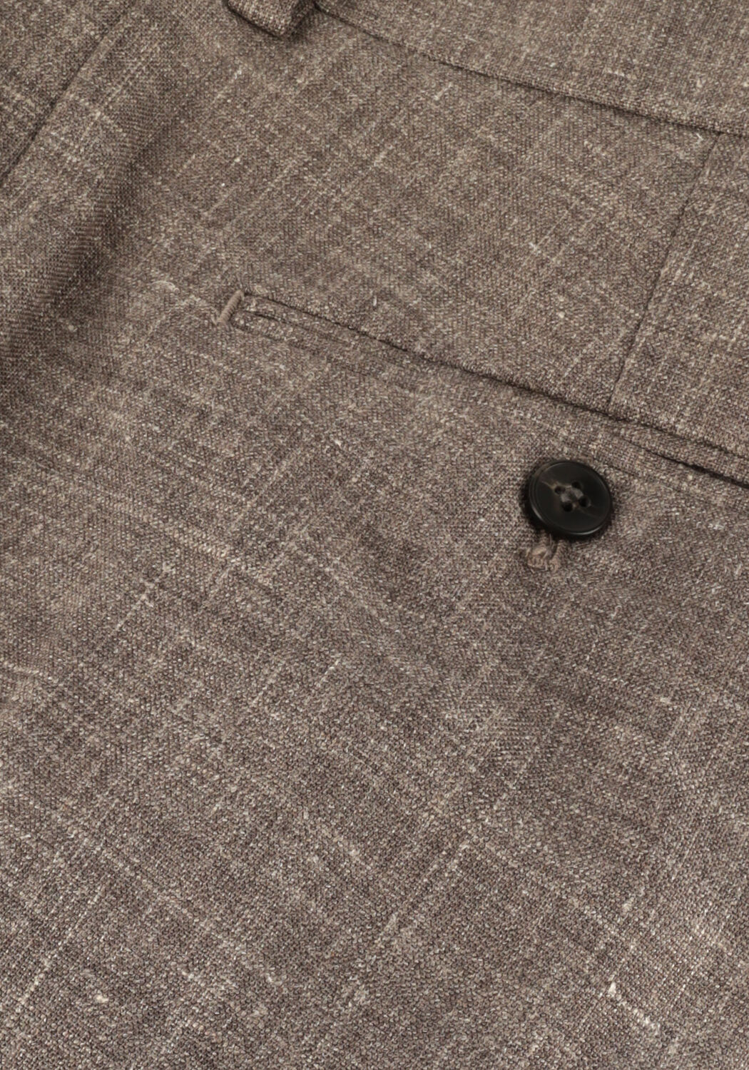 Bruine SELECTED MEN Pantalon SLHSLIM-OASIS LINEN TRS NOOS - large