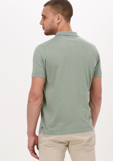 Groene DSTREZZED Polo POLO S/S COTTON KNIT - large