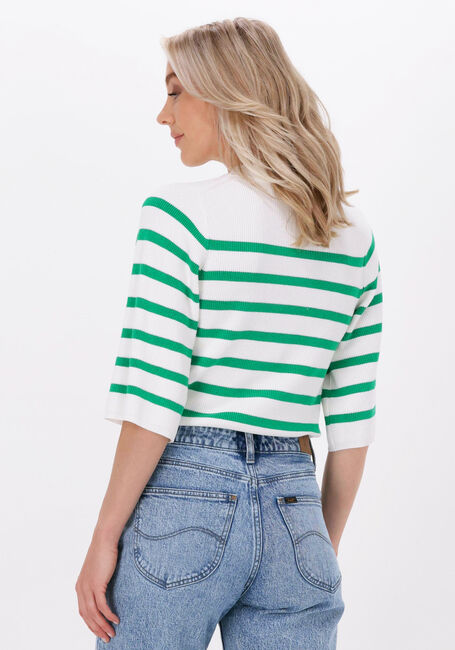 Groene NEO NOIR Trui MINKA STRIPE KNIT BLOUSE - large