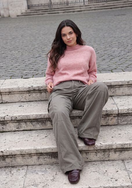 Roze TWNS Trui HIGH-NECK PULLOVER, LONG SLEEVES - large