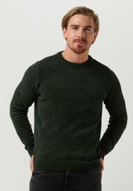 Donkergroene ANERKJENDT Trui AKSUNE CHENILLE KNIT - large