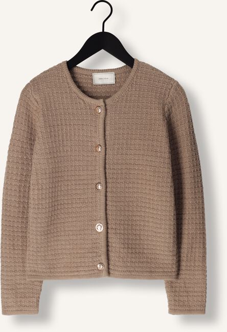 Taupe NEO NOIR Vest LIMONE KNIT JACKET Taupe NEO NOIR Vest LIMONE KNIT JACKET - large
