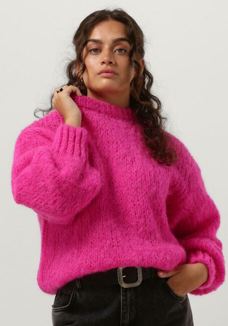 Roze AMERICAN DREAMS Trui LEONNIE ALPACA PULLOVER - large