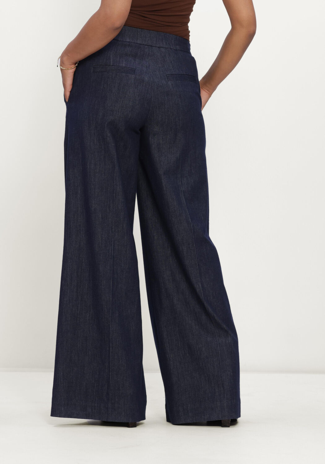 Donkerblauwe JOSH V Wijde broek INDRA PANTS - large