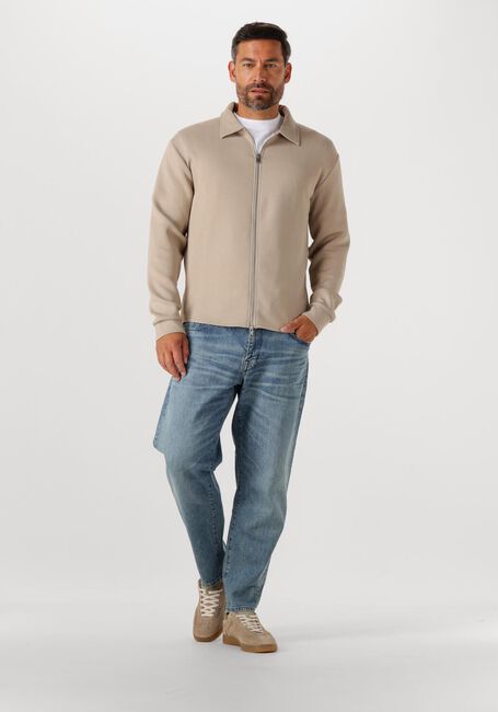 Beige SELECTED HOMME Vest SLHEMANUEL SOFT FULL ZIP SWEAT NOOS - large