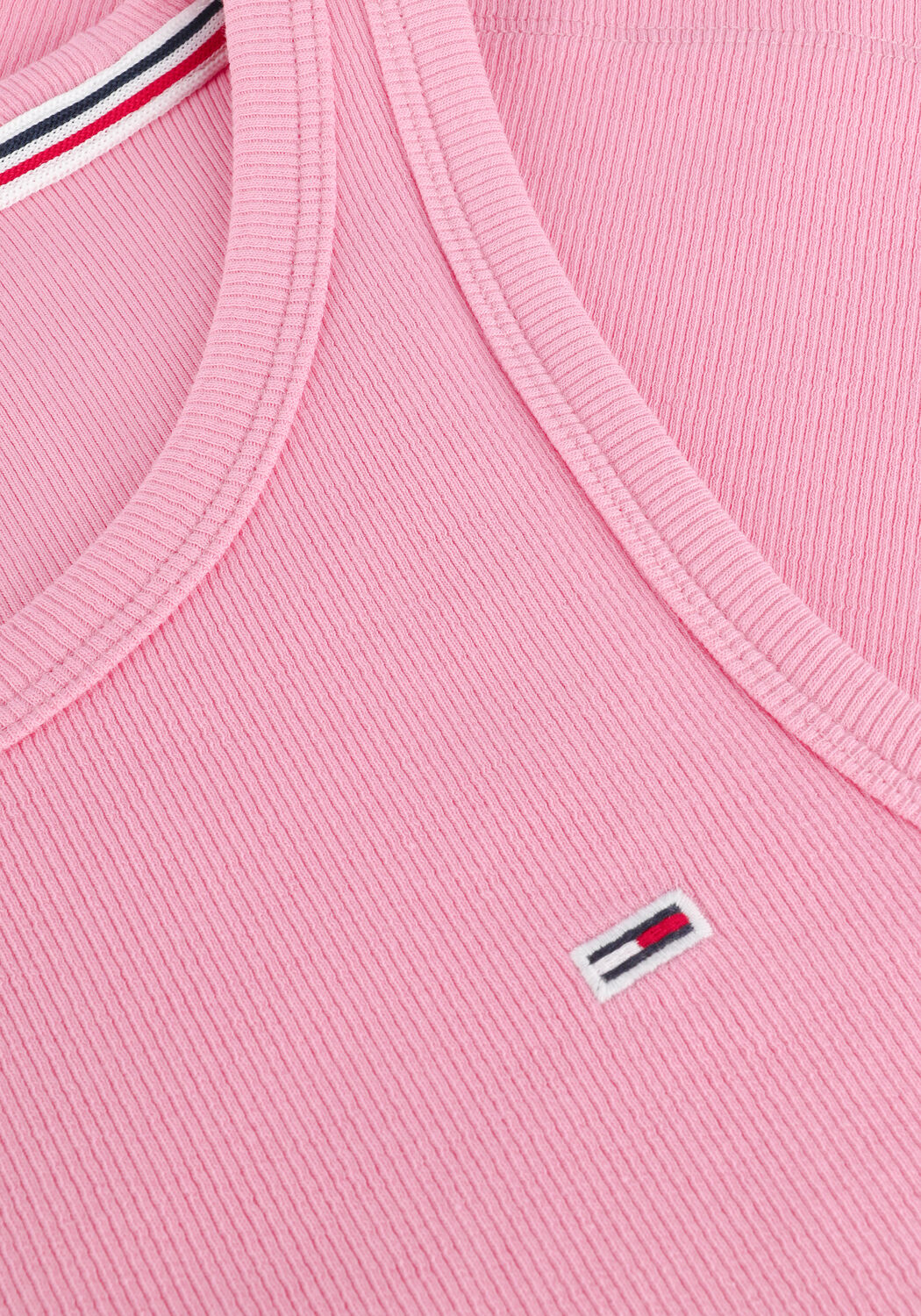 Roze TOMMY JEANS Top TJW FEMININE RIB TANK TOP - large