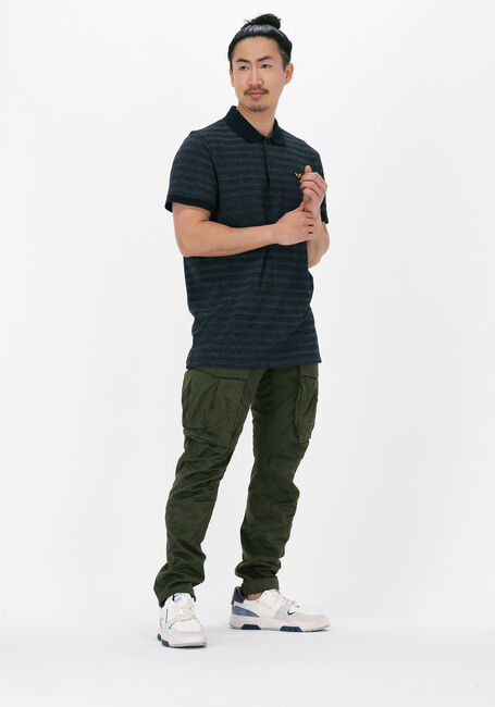 Donkerblauwe PME LEGEND Polo SHORT SLEEVE POLO JACQUARD PIQUE - large