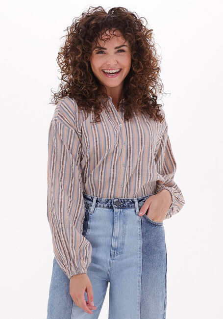 Lichtblauwe CO'COUTURE Blouses CELINA SITA STRIPE SHIRT - large