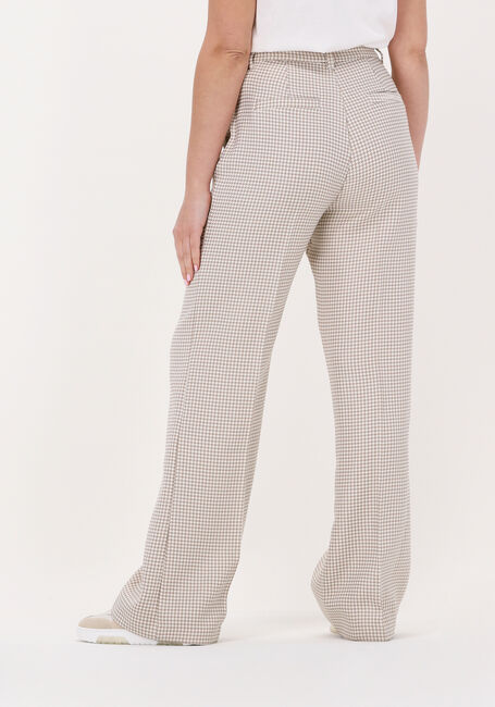 Bruine COLOURFUL REBEL Pantalon RUS JACQUARD DOGTOOTH STRAIGHT PANTS - large