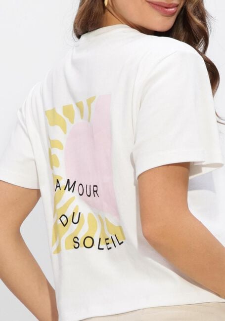 Gebroken wit ANOTHER LABEL T-shirt ALGINA HEART T-SHIRT - large