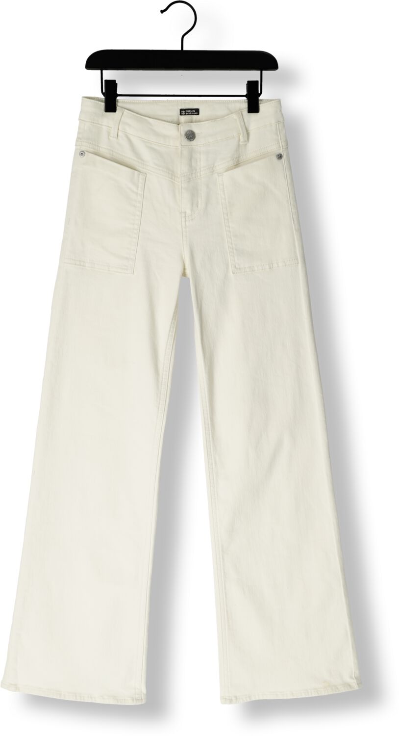 INDIAN BLUE JEANS Meisjes Jeans 2123 Worker Wide Fit Denim Wit