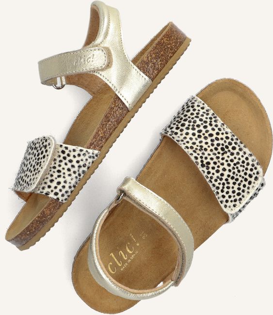 Gouden CLIC! Platte sandalen CL-GRASS Gouden CLIC! Platte sandalen CL-GRASS - large