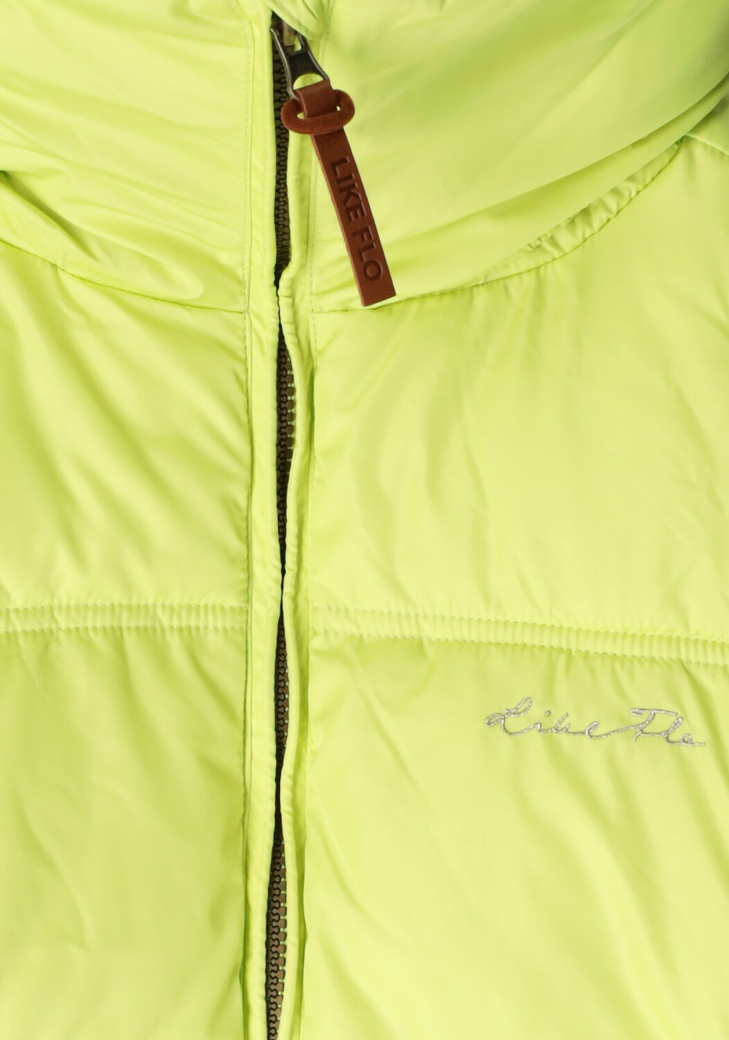 Gele LIKE FLO Gewatteerde jas AMAYA FLO GIRLS SHORT FANCY HOODED JACKET - large