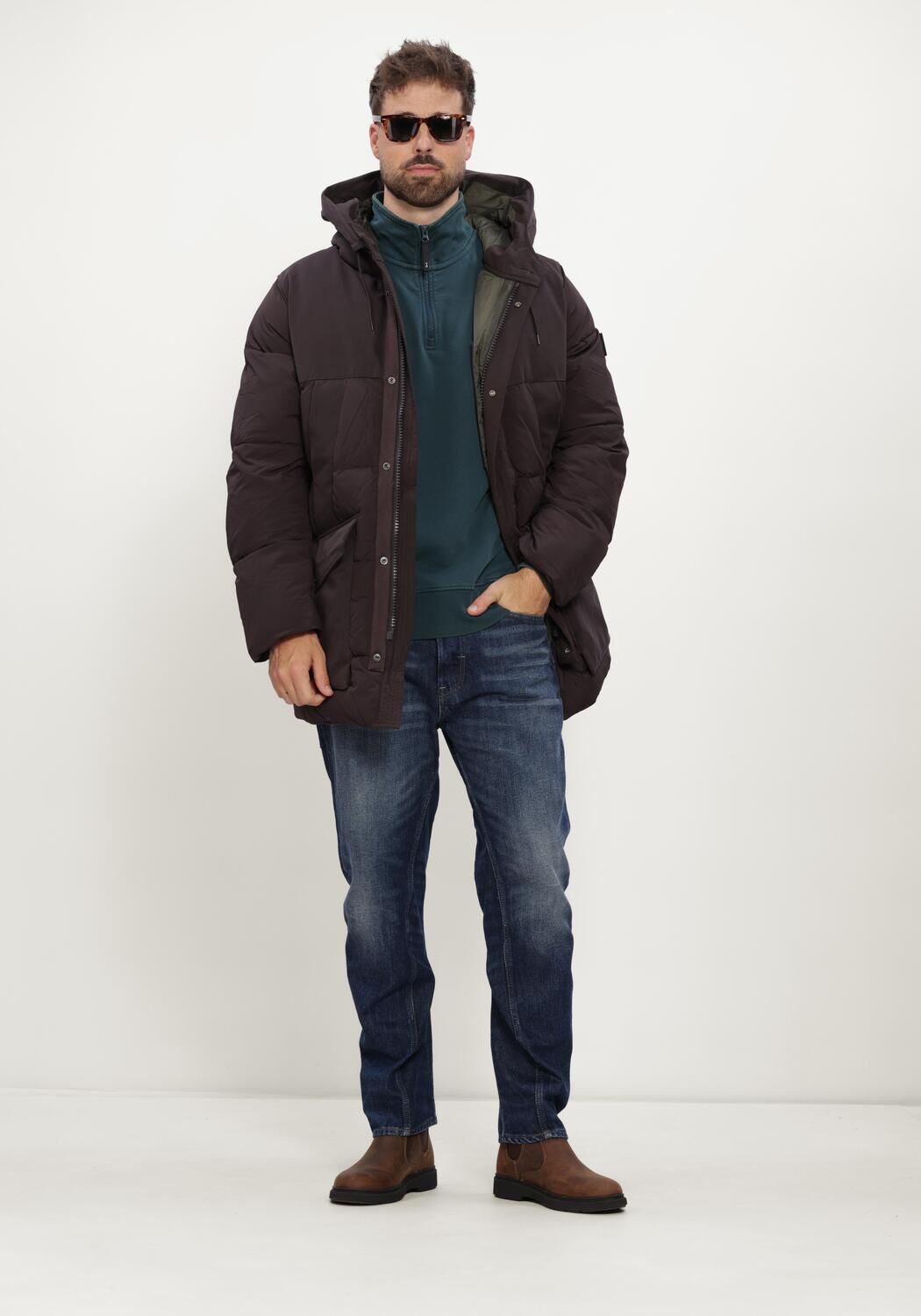 BUTCHER OF BLUE Heren Jassen Barrett Puffer Jacket Bruin