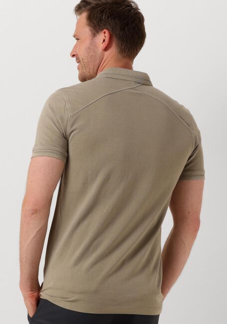Beige CAST IRON Polo SHORT SLEEVE POLO PIQUE GARMENT DYED - large
