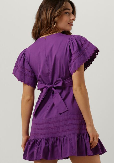 Paarse ANTIK BATIK Mini jurk RODA MINI DRESS - large