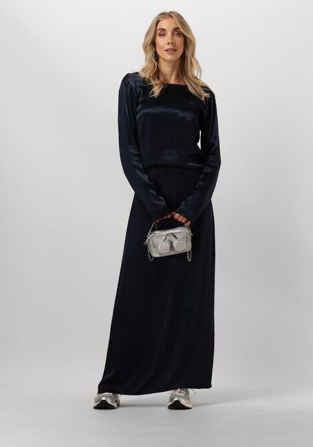 Donkerblauwe MODSTRÖM Midirok KINDLEMD SKIRT - large