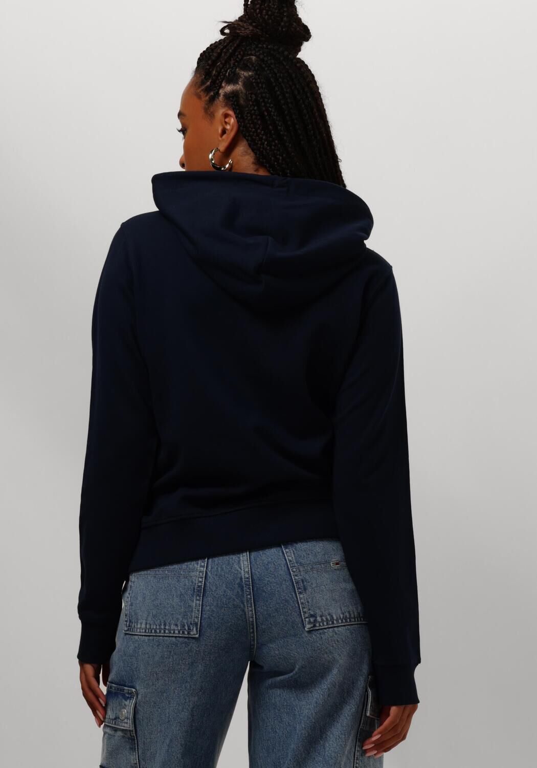 TOMMY JEANS Dames Truien & Vesten Tjw Essential Logo 2 Hoodie Donkerblauw