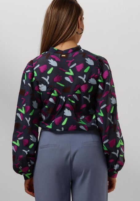 Blauwe POM AMSTERDAM Blouses FEATHERFEST BLUE - large
