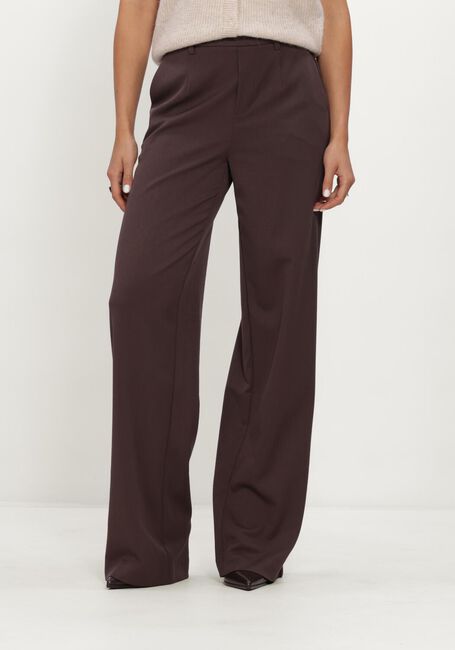 Bruine OBJECT Wijde broek OBJLISA WIDE PANT TALL - large