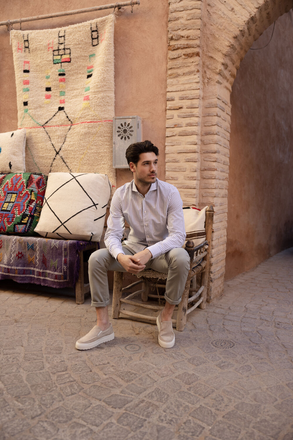 Witte PROFUOMO Casual overhemd PPUH10040 - large