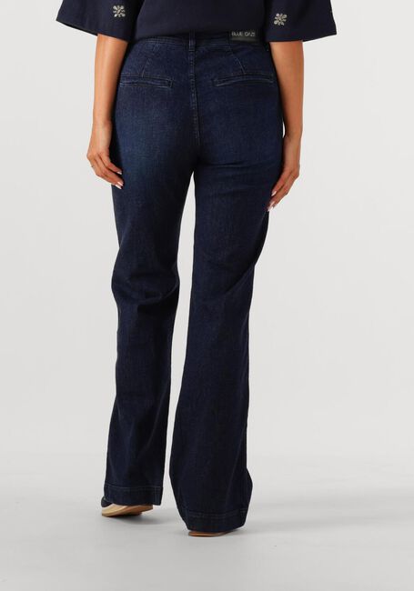 Donkerblauwe SUMMUM Wide jeans BOOTCUT CROPPED LIGHT WEIGHT COTTON - large