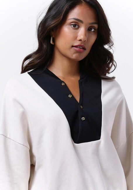 Beige 10DAYS Trui BUTTONED BIB SWEATER - large