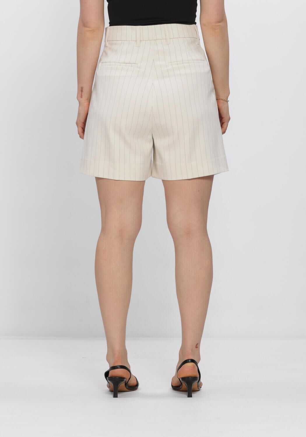 Ecru COPENHAGEN MUSE Korte broek CMTAILOR-SHORTS STRIPE - large