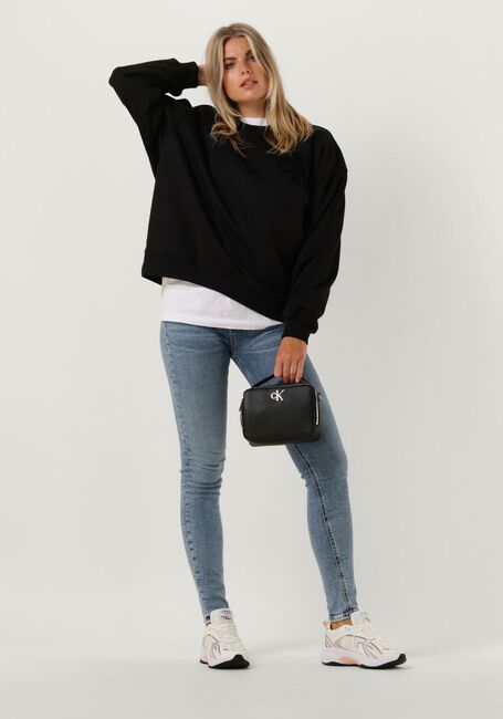 Zwarte CALVIN KLEIN Trui CHENILLE CK CREWNECK - large
