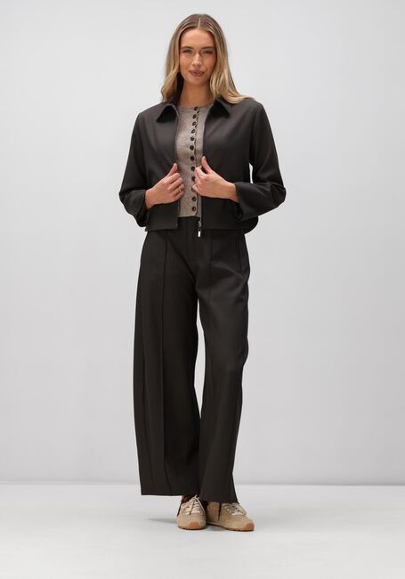 Bruine NEO NOIR Wijde broek TILIAN STRUCTURE PANTS - large