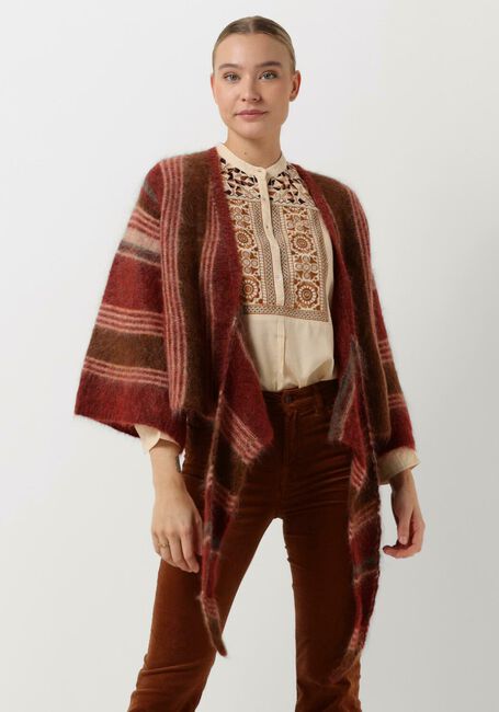 Bordeaux ANTIK BATIK Vest MAYA CARDIGAN - large