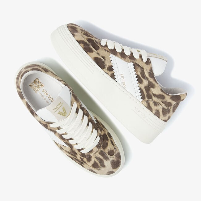 Bruine VIA VAI Lage sneakers ISA ROMI - large