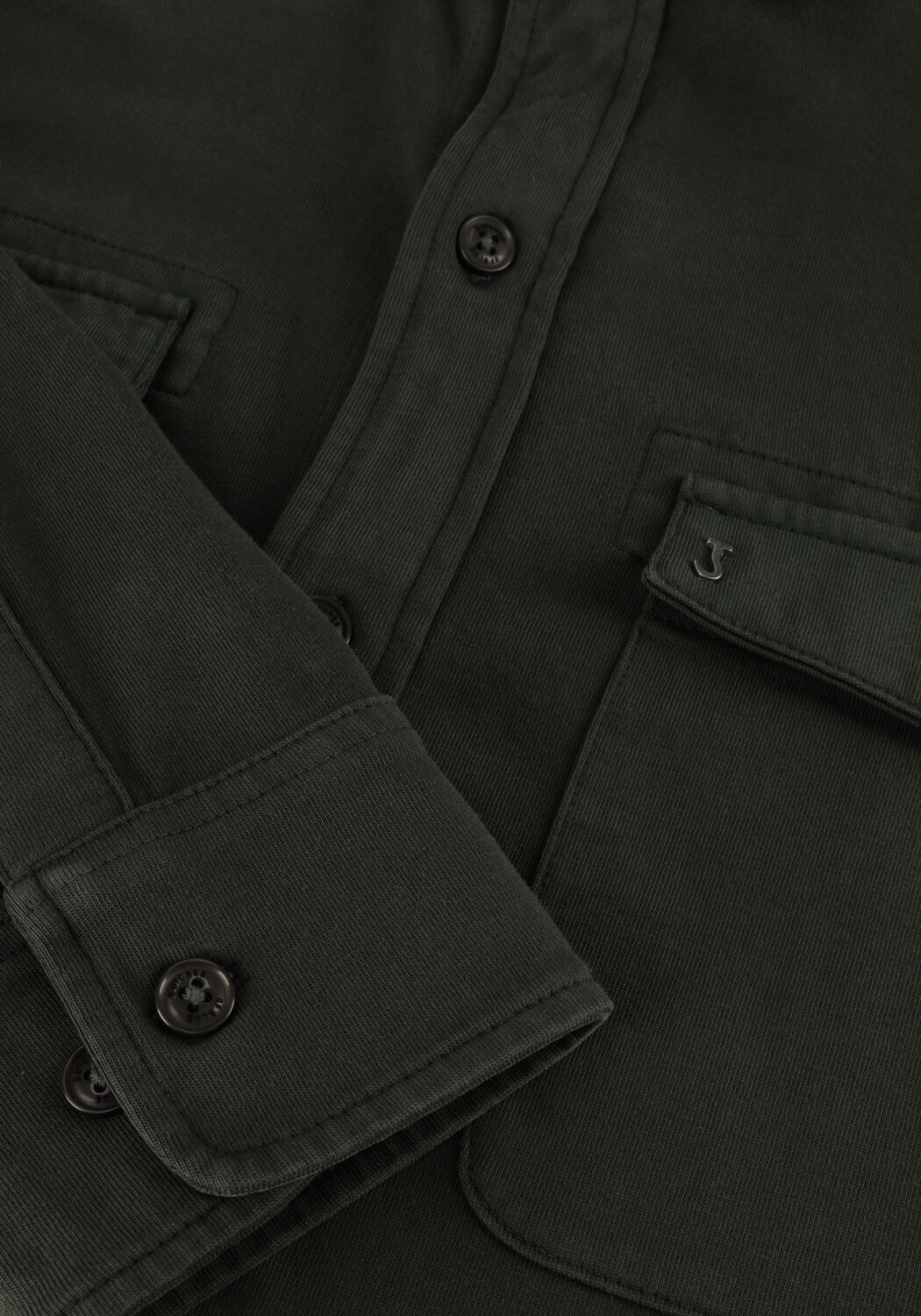 Olijf BUTCHER OF BLUE Overshirt FINN POCKET JERSEY OVERSHIRT - large