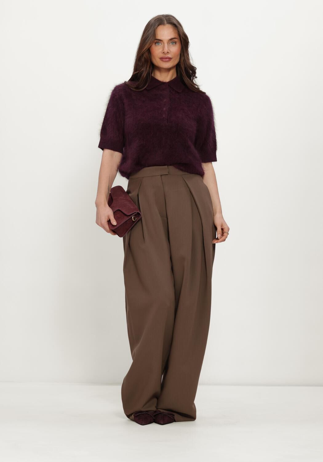 LINA LOCCHI Dames Truien & Vesten Ll-betty Bordeaux