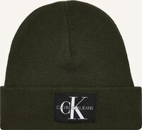 Groene CALVIN KLEIN Muts J BASIC MEN KNITTED BEANIE - medium
