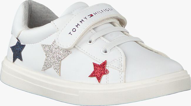 Witte TOMMY HILFIGER Lage sneakers LOW CUT LACE UP/VELCRO - large