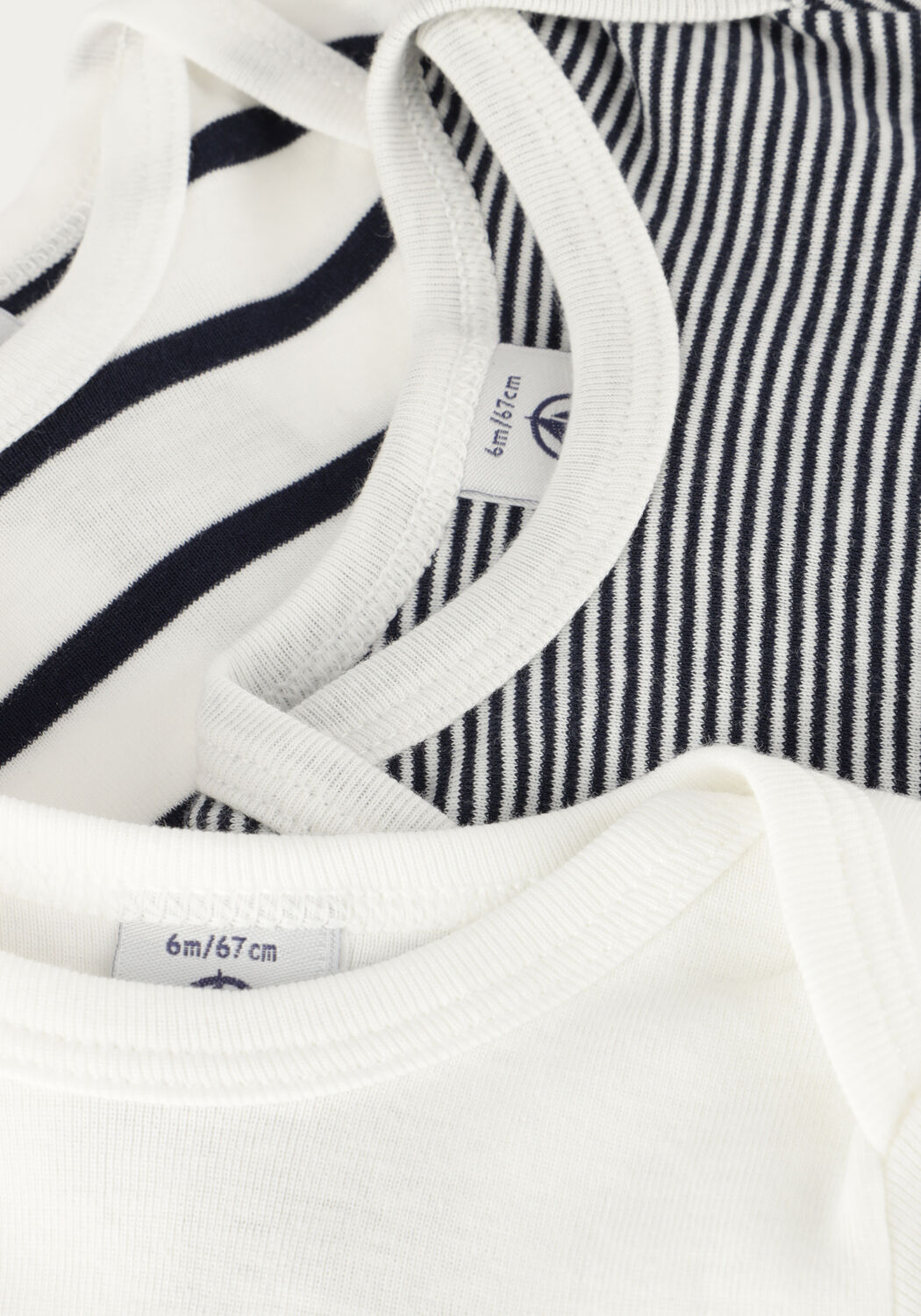 Witte PETIT BATEAU Rompers 3 BODIES US ML - large