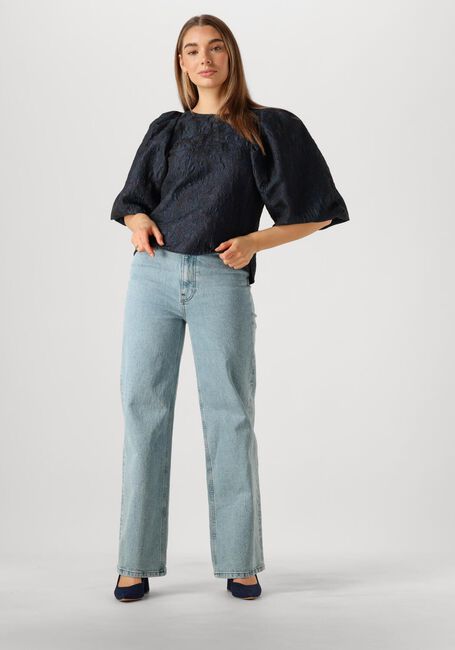 Donkerblauwe BY-BAR Blouses ZASU JAQUARD BLOUSE - large