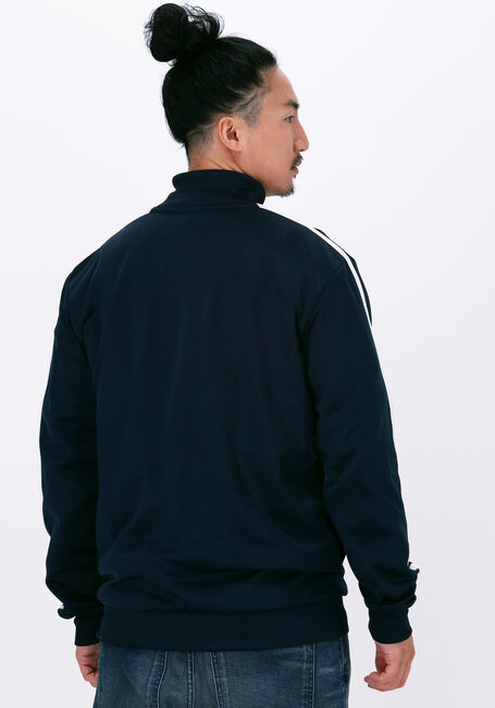 Donkerblauwe BLS HAFNIA Vest MARTINEZ STRIPE JACKET - large