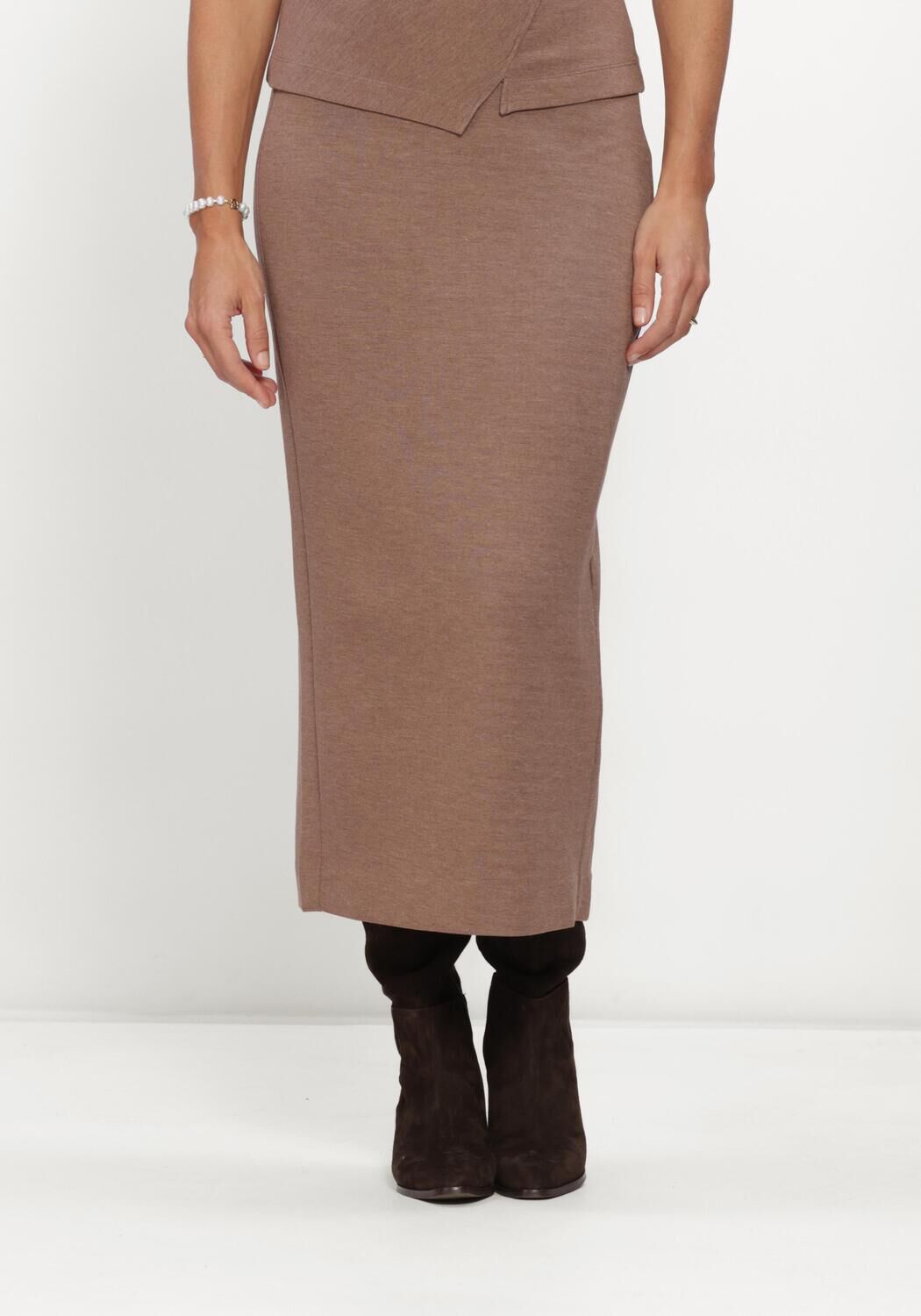 Bruine INWEAR Midirok AIDAIW MELANGE SKIRT - large