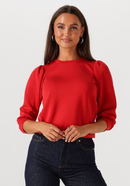 Rode SELECTED WOMEN T-shirt SLFTENNY 3/4 SWEAT TOP - large