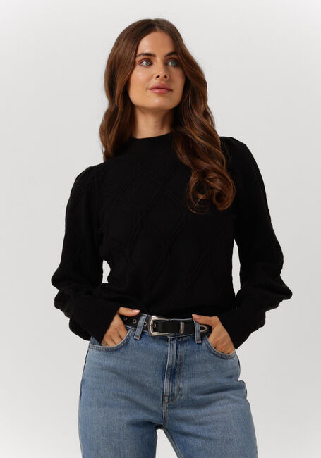 Zwarte Y.A.S. Trui YASYVA LS KNIT PULLOVER - large