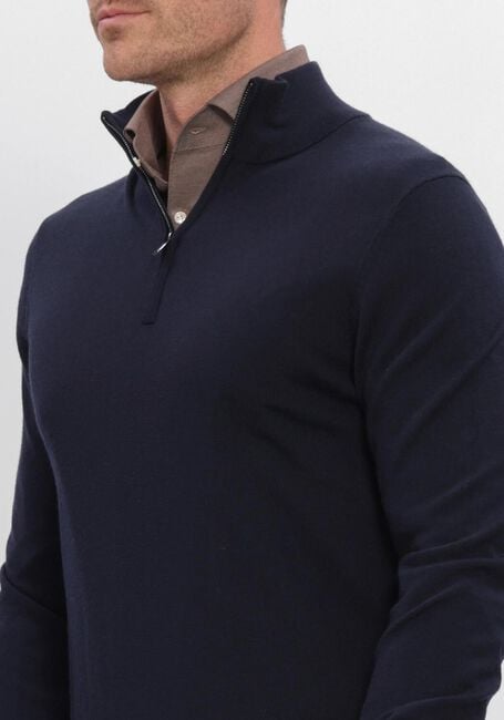 Donkerblauwe PROFUOMO Trui EXTRAFINE MERINO - large