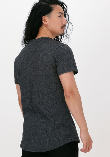 Donkergrijze TOMMY JEANS T-shirt TJM SLIM JASPE C NECK - large
