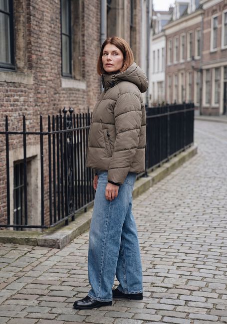 Khaki WITHBLACK Gewatteerde jas WBLGLORIAN PUFFER JACKET - large