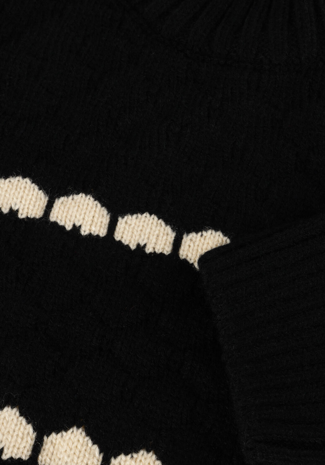 Zwarte INDIAN BLUE JEANS Trui KNITWEAR HONEY COMB - large