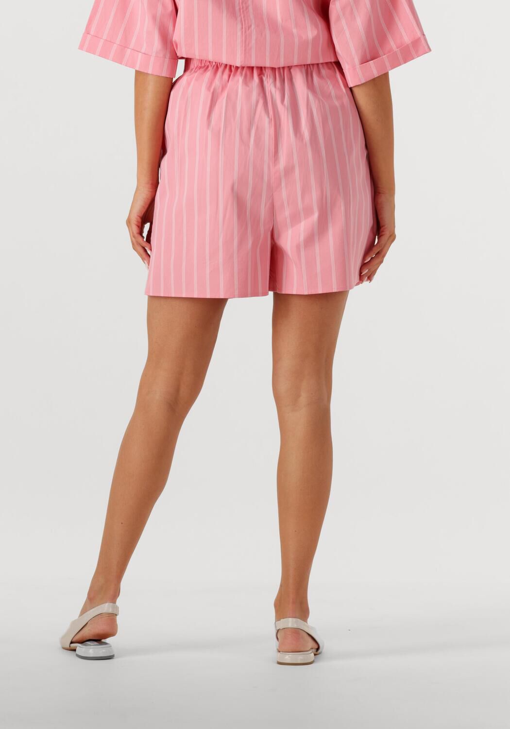 WITHBLACK Dames Broeken Wblgunilla Stripe Shorts Lichtroze